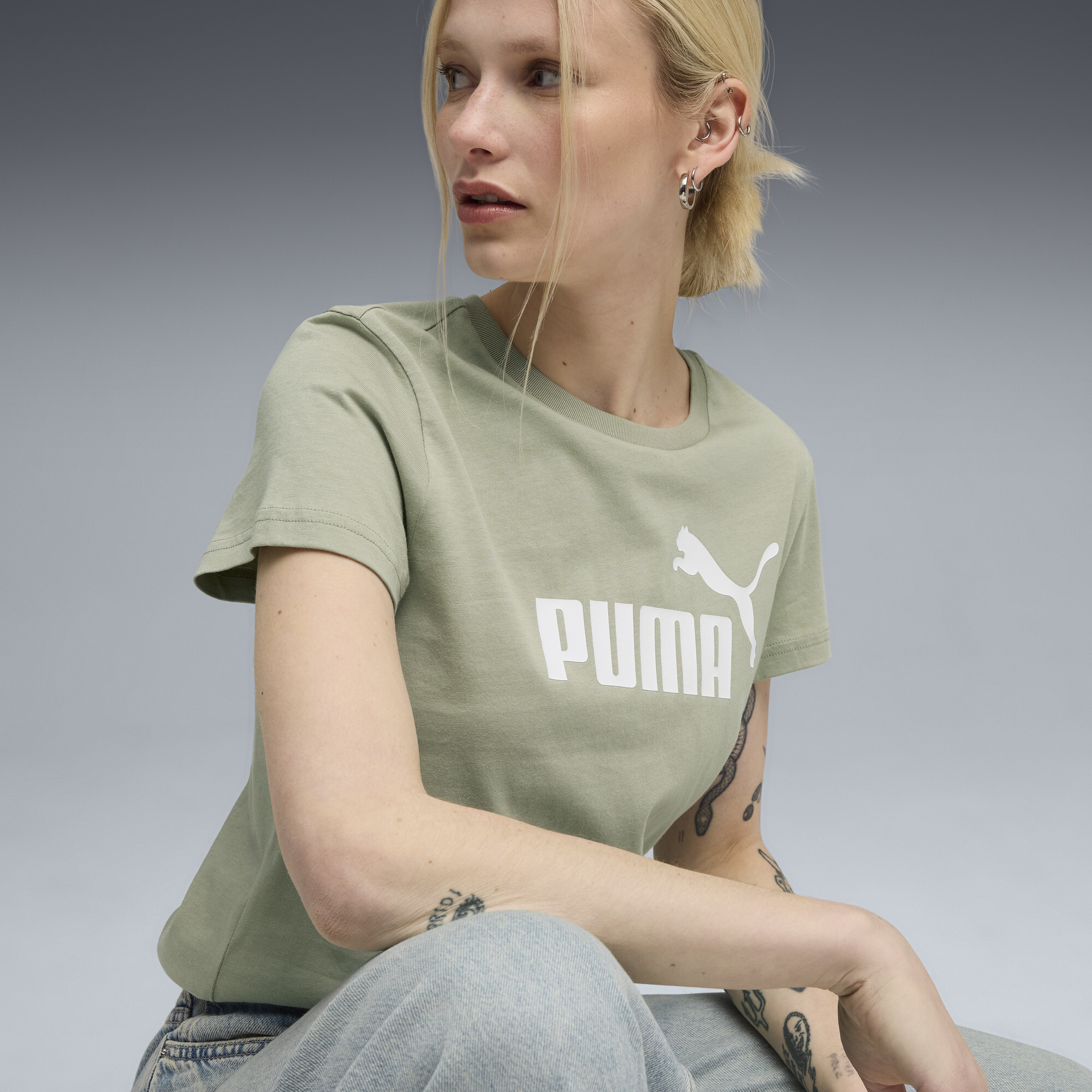 PUMA ESS No. 1 Logo T-shirt voor Dames, Maat 3XL thumbnail 7