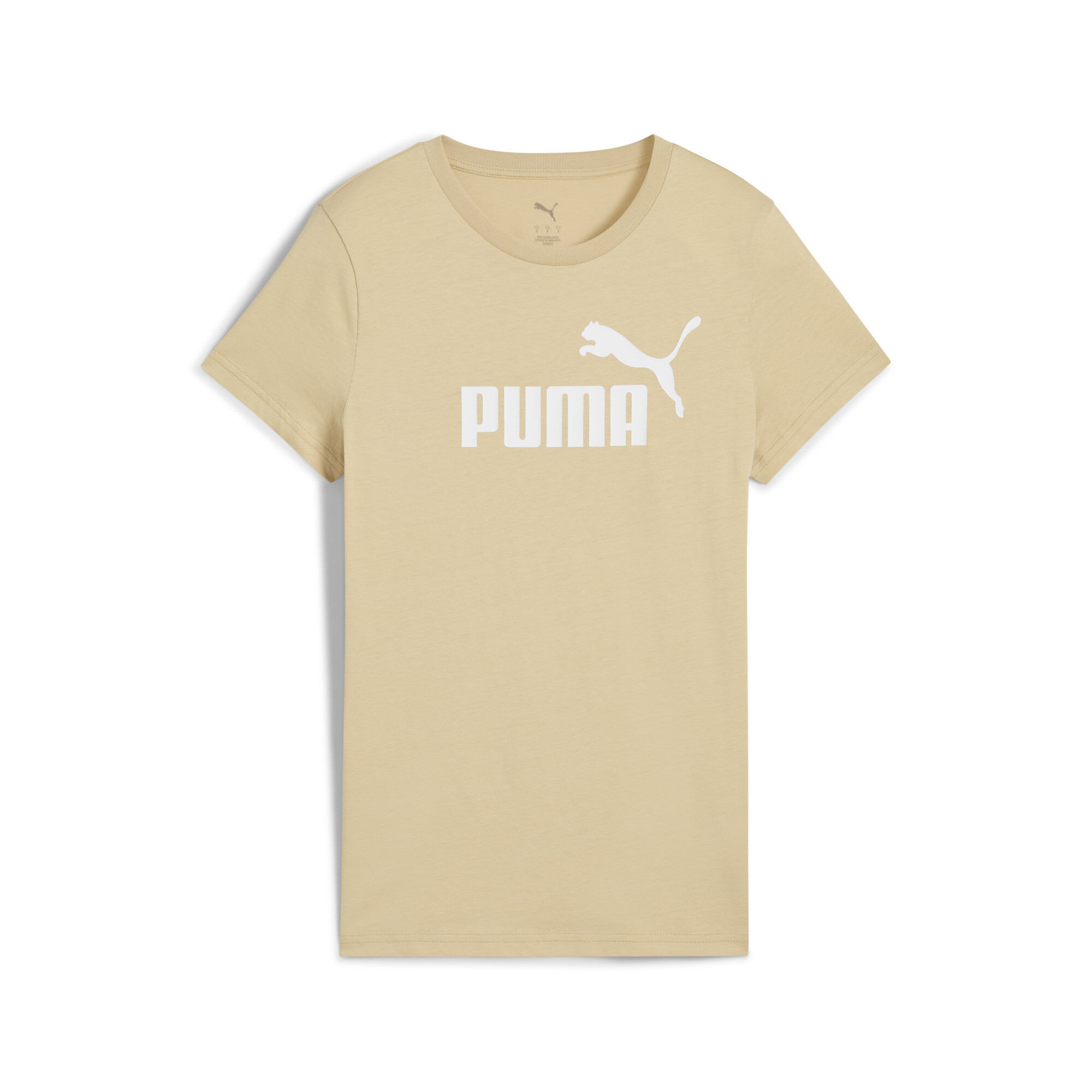 PUMA ESS No. 1 Logo T-shirt voor Dames, Beige, Maat 3XL thumbnail 3