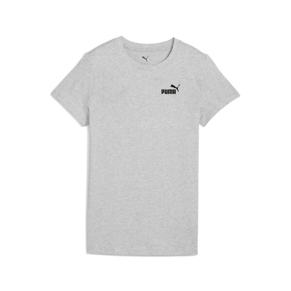 Remera PUMA ESS Small No. 1 Logo para Mujer En Light Gris Heather
