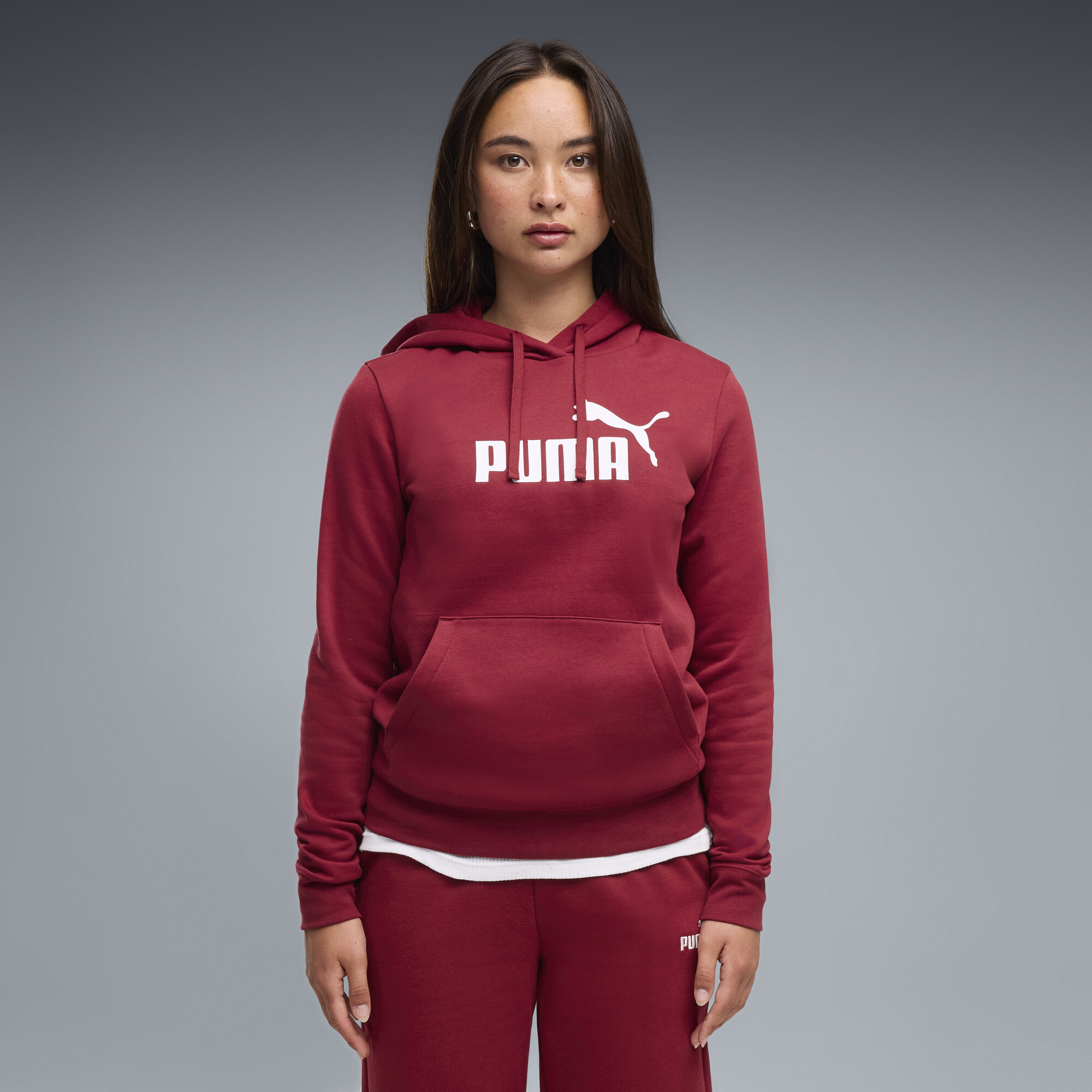 PUMA ESS No. 1 Logo Hoodie FL Sweats à Capuche Mixte Almost Apricot - vue 4