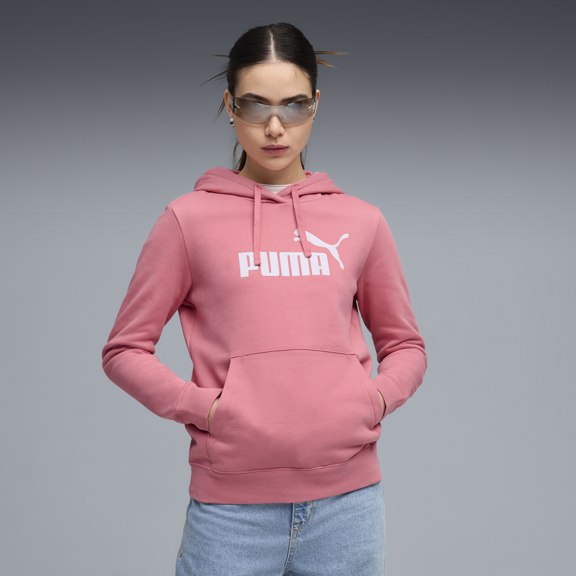 PUMA Essentials Women's Hoodie in Pink, Size S