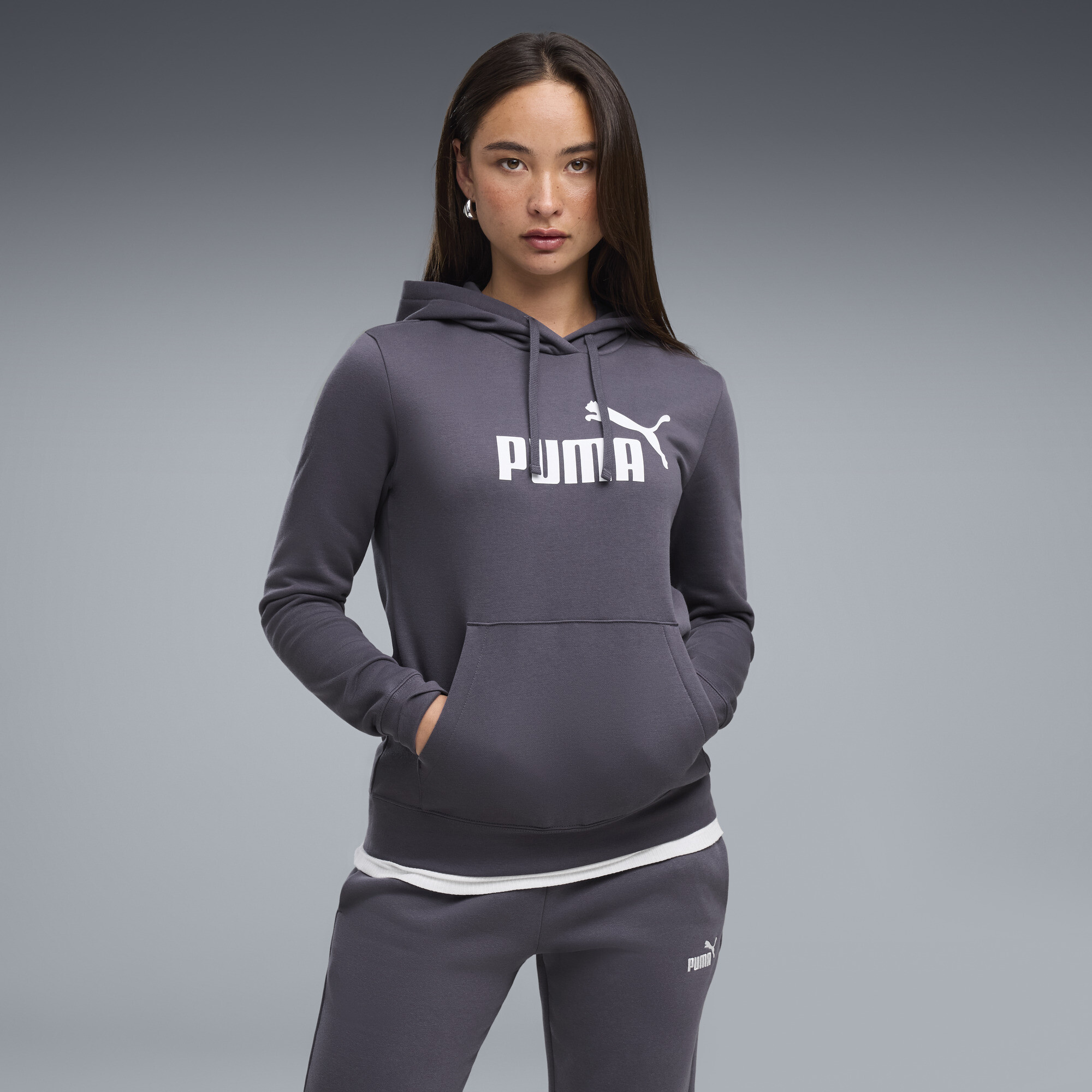 PUMA ESS No. 1 Logo Hoodie FL Sweats à Capuche Mixte Almost Apricot - vue 3