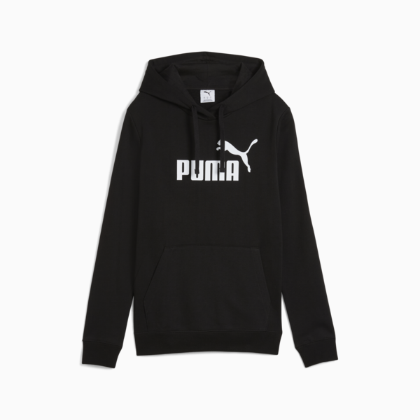 ESS No. 1 Logo Hoodie Women, PUMA Black, large-MEX