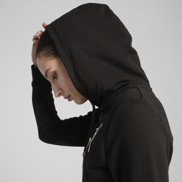 ESS No. 1 Logo Hoodie Women, PUMA Black, large-MEX