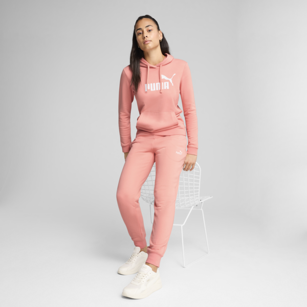 ESS No. 1 Logo Hoodie Women, Pink Fruit, large-MEX