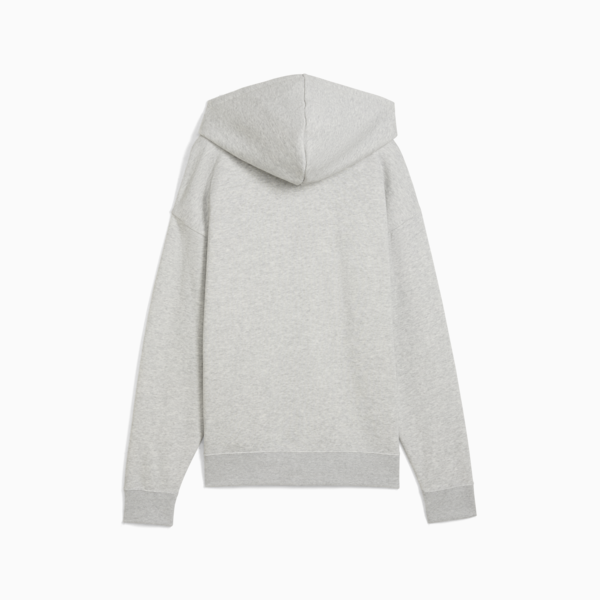ESS Small No. 1 Logo Comfort Full-Zip Hoodie Women, Light Gray Heather, large-ZAF