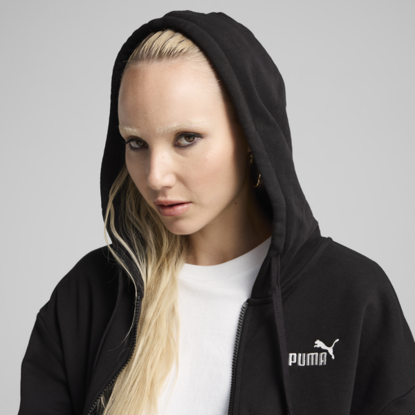Chamarra Essentials Small No. 1 Logo Comfort para mujer, PUMA Black, large-MEX