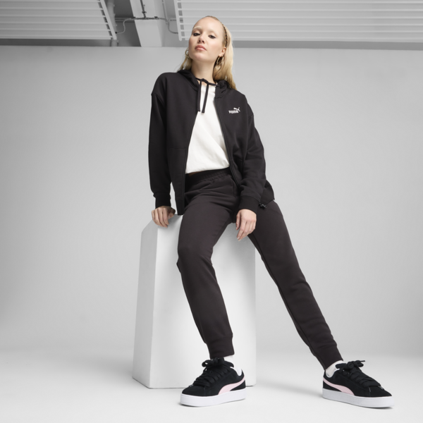 Chamarra Essentials Small No. 1 Logo Comfort para mujer, PUMA Black, large-MEX