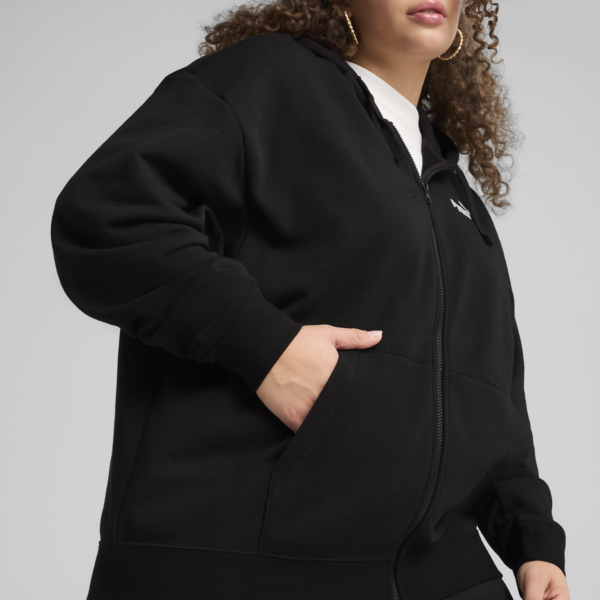 Chamarra Essentials Small No. 1 Logo Comfort para mujer, PUMA Black, large-MEX
