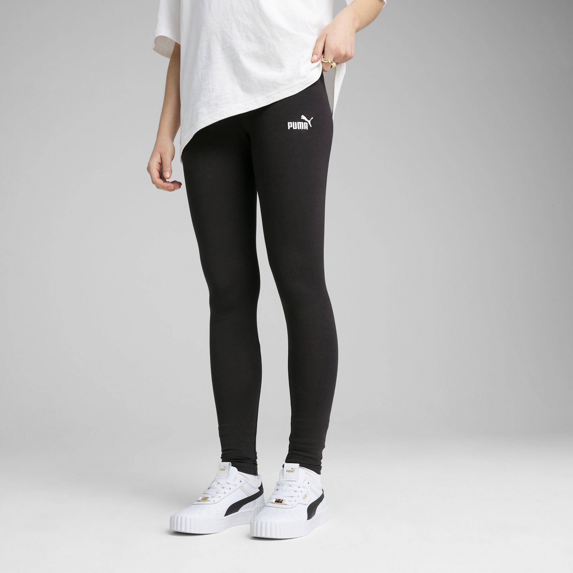 Puma Essentials Small No. 1 Logo Women's Leggings In Black