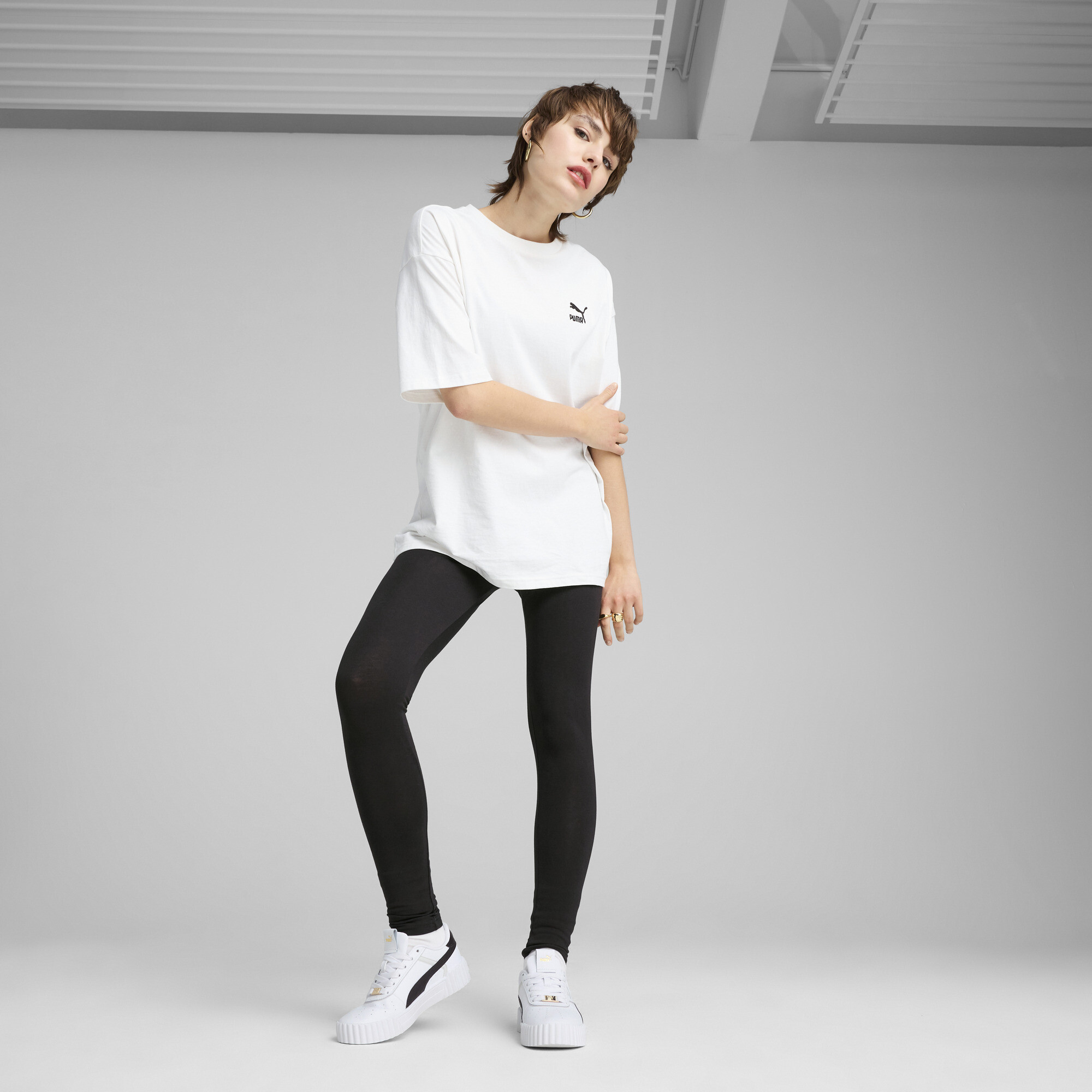 PUMA Essentials Small No. 1 Logo legging voor Dames, Zwart, Maat L thumbnail 4