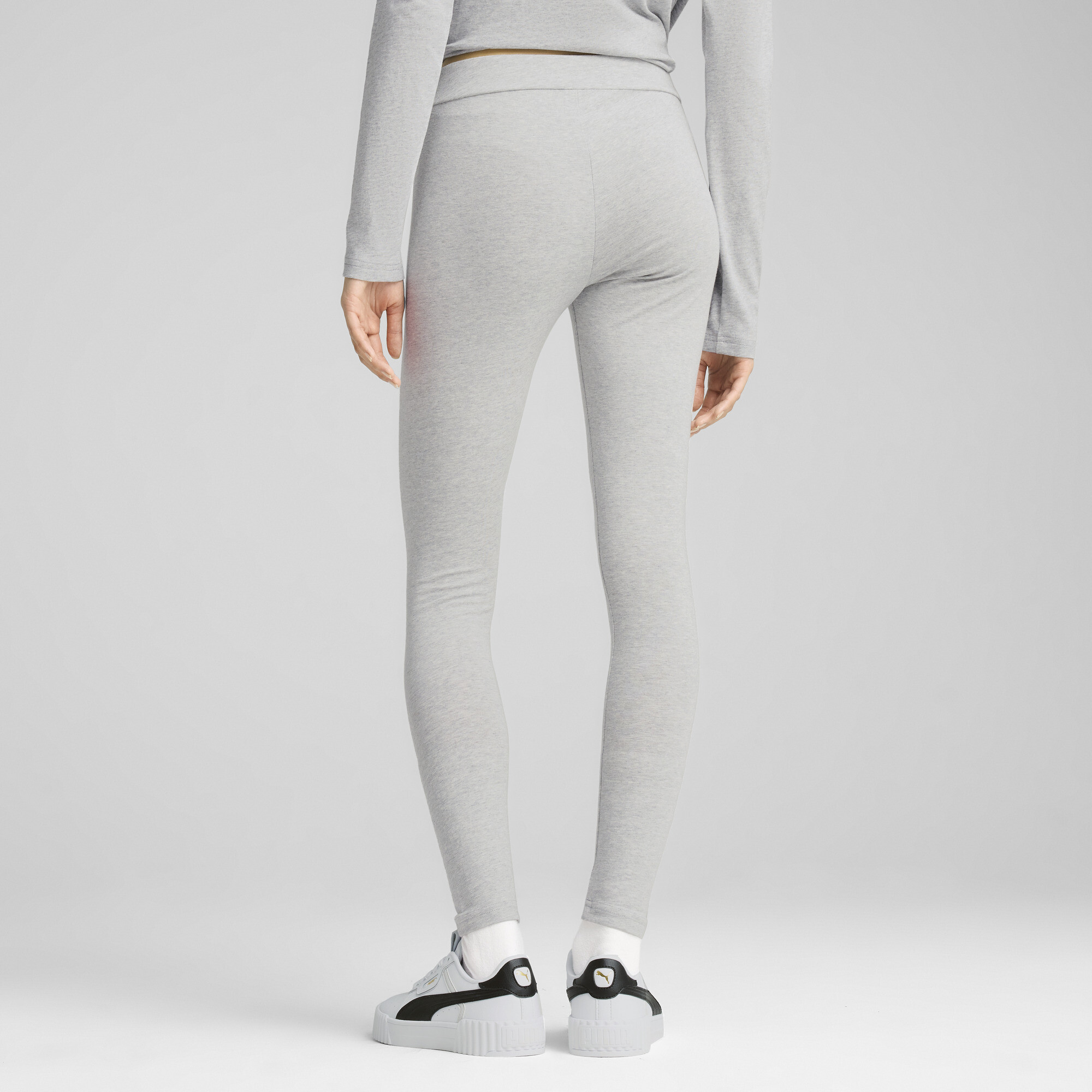 PUMA Essentials Small No. 1 Logo legging voor Dames, Grijs, Maat XS thumbnail 5