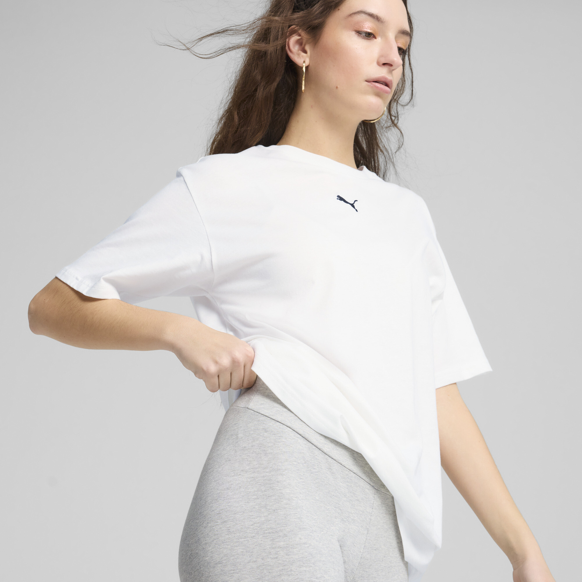 PUMA ESS No. 1 Logo legging voor Dames, Grijs, Maat 3XL thumbnail 7