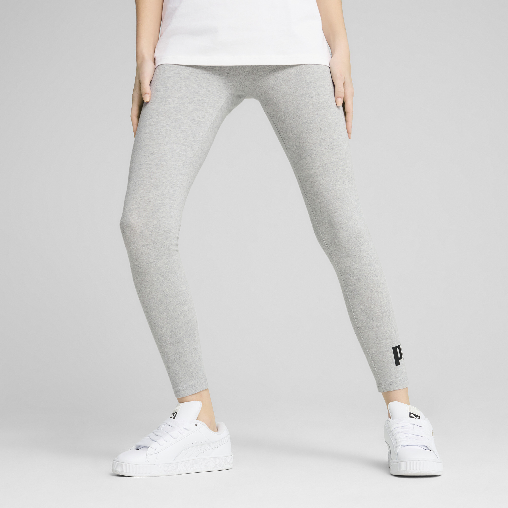 PUMA ESS No. 1 Logo legging voor Dames, Grijs, Maat 3XL thumbnail 6