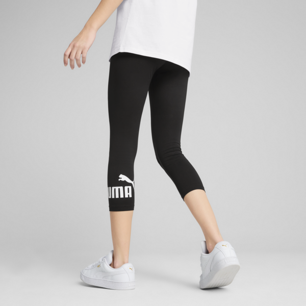Leggings Essentials No. 3/4 Logo para mujer, PUMA Black, large-MEX