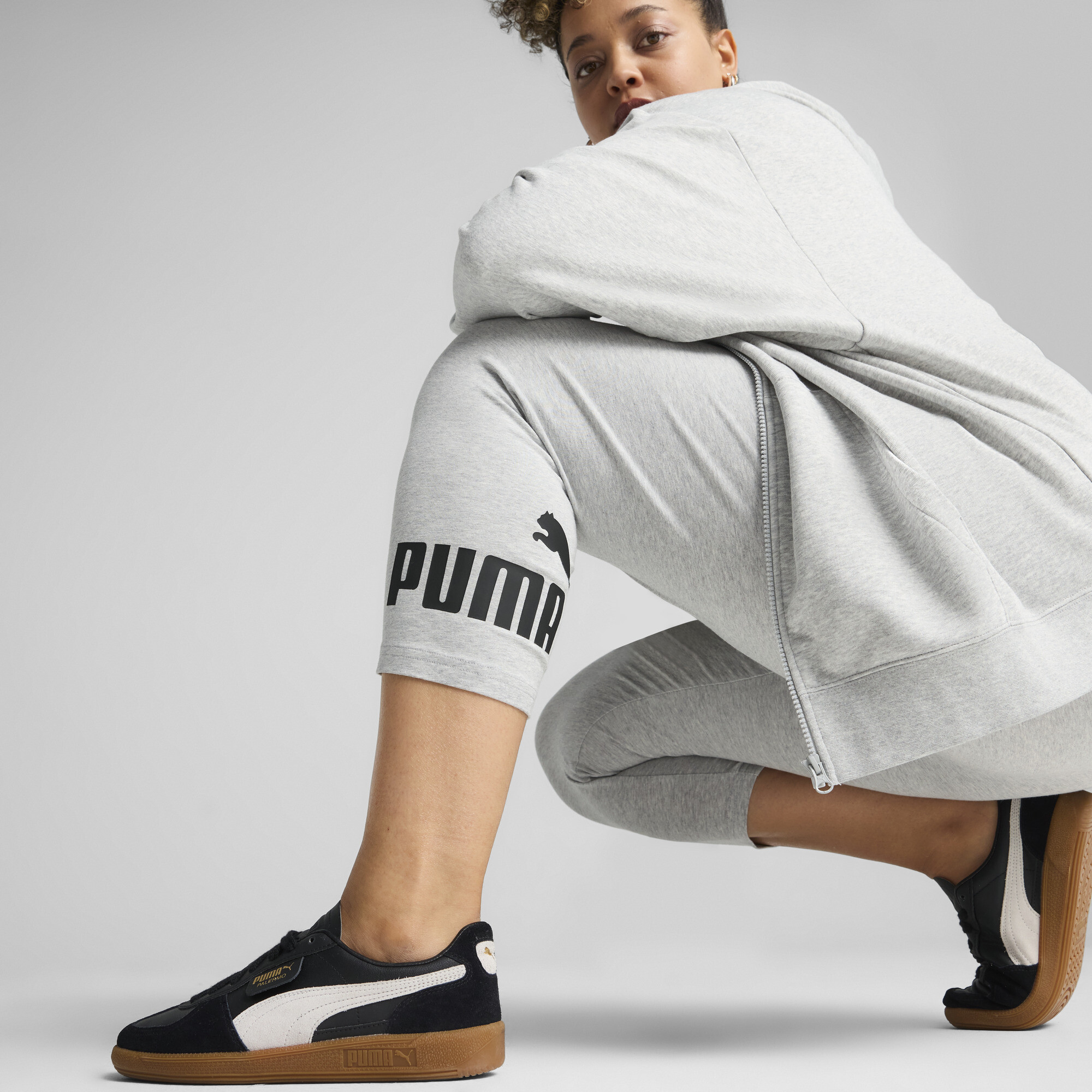 PUMA ESS No. 1 Logo 3/4-legging voor Dames, Grijs, Maat M thumbnail 7