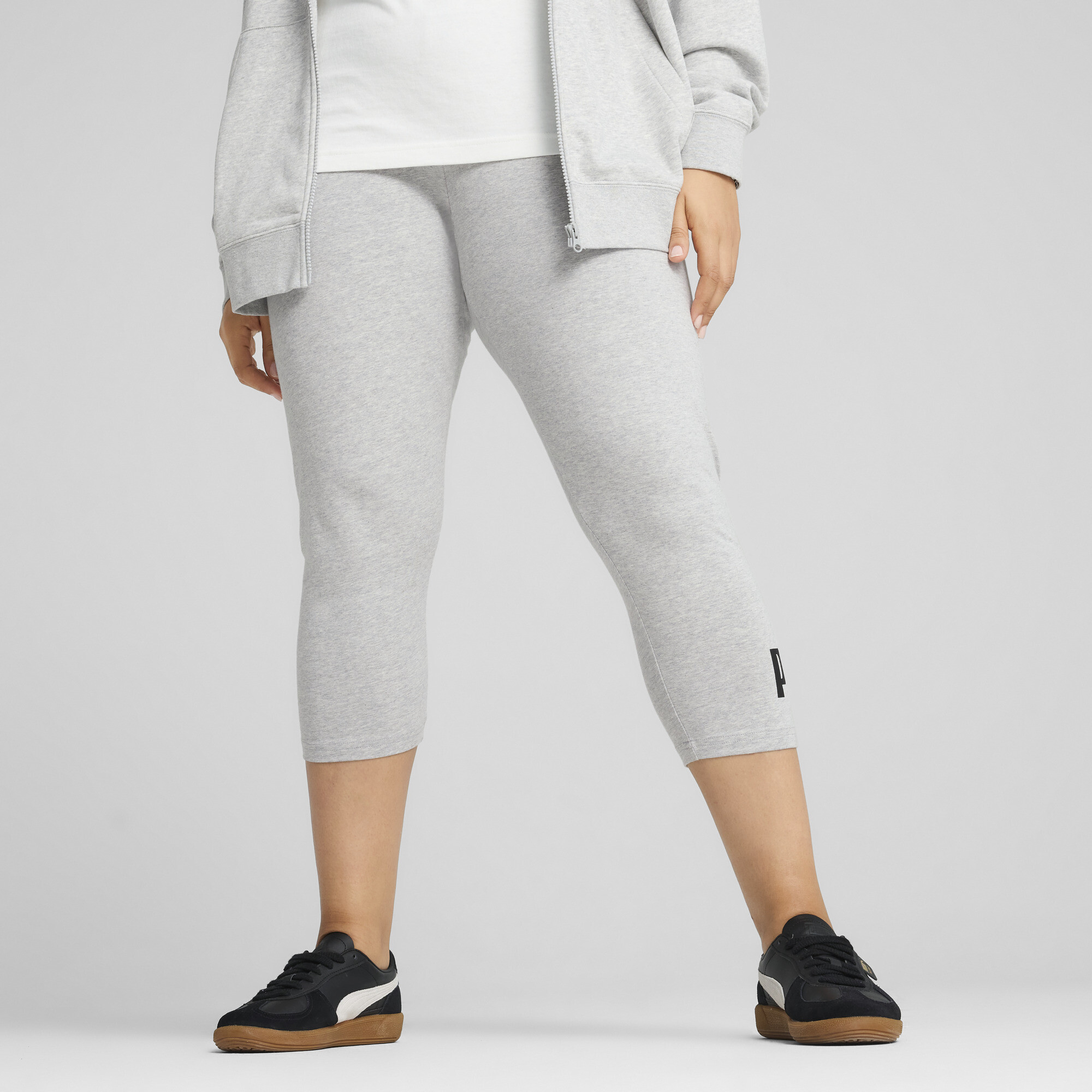 PUMA ESS No. 1 Logo 3/4-legging voor Dames, Grijs, Maat M thumbnail 6