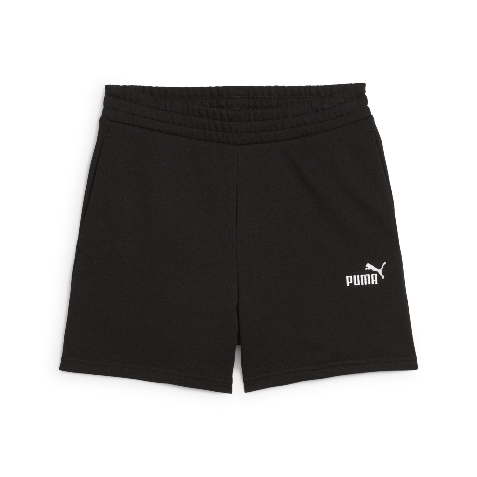 PUMA Essentials Small No. 1 Logo short met hoge taille voor Dames, Zwart, Maat S thumbnail 3