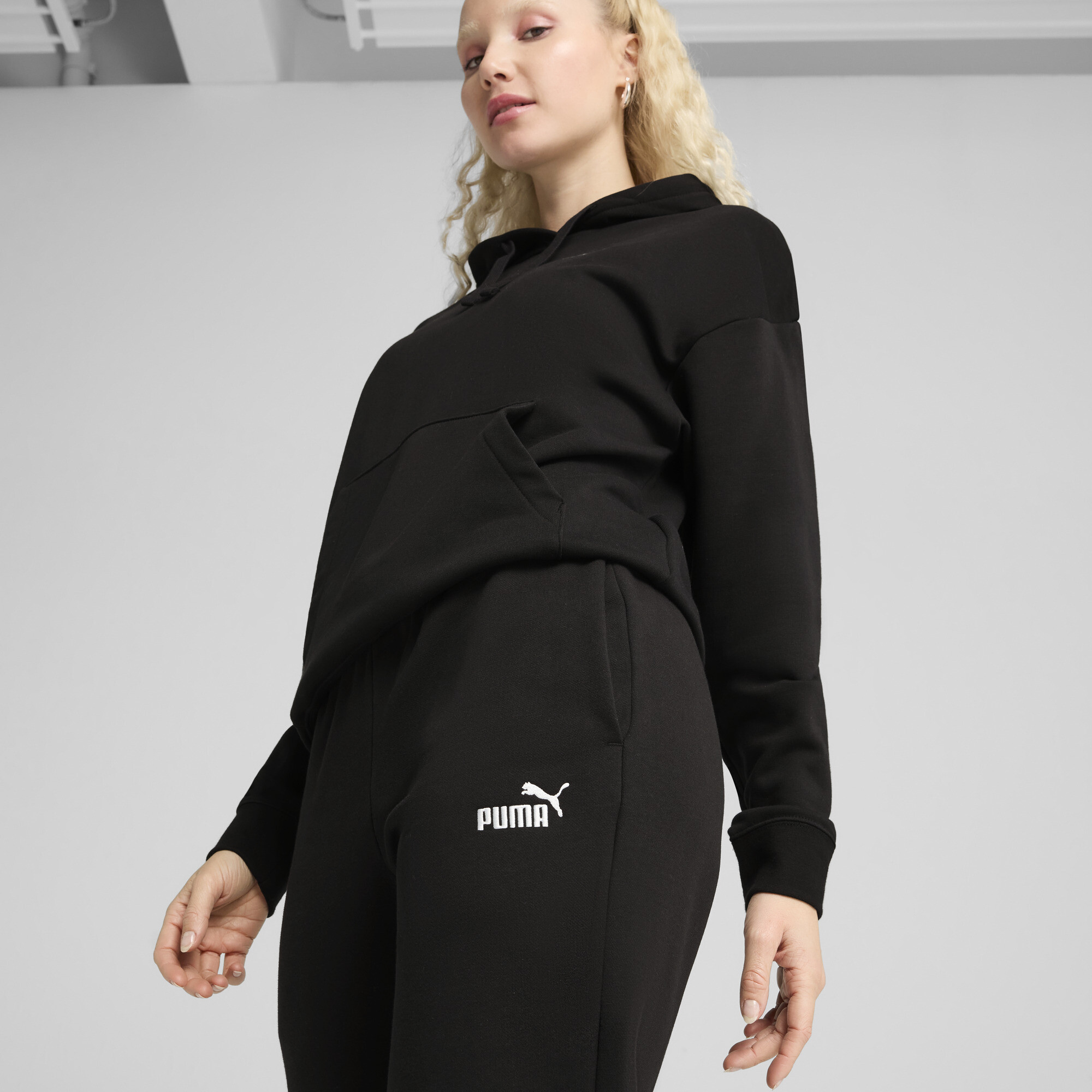 PUMA Essentials Small No. 1 Logo sweatpant voor Dames, Zwart, Maat XXS thumbnail 7