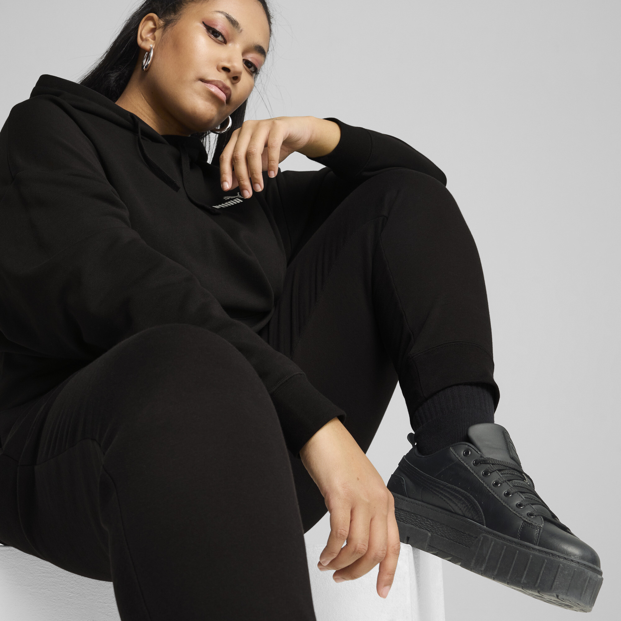 PUMA Essentials Small No. 1 Logo sweatpant voor Dames, Zwart, Maat XXS thumbnail 4