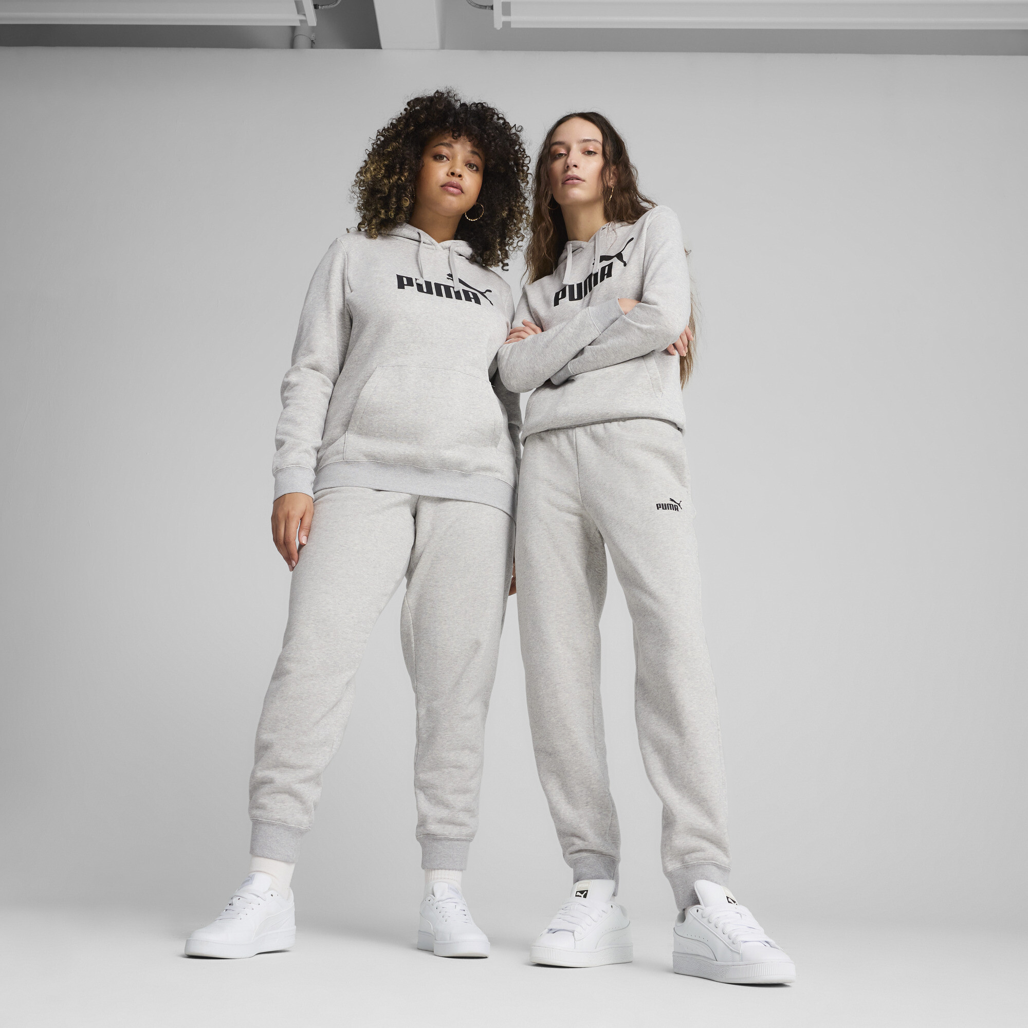 Puma Essentials Small No. 1 Logo Women's Sweatpants In Gray
