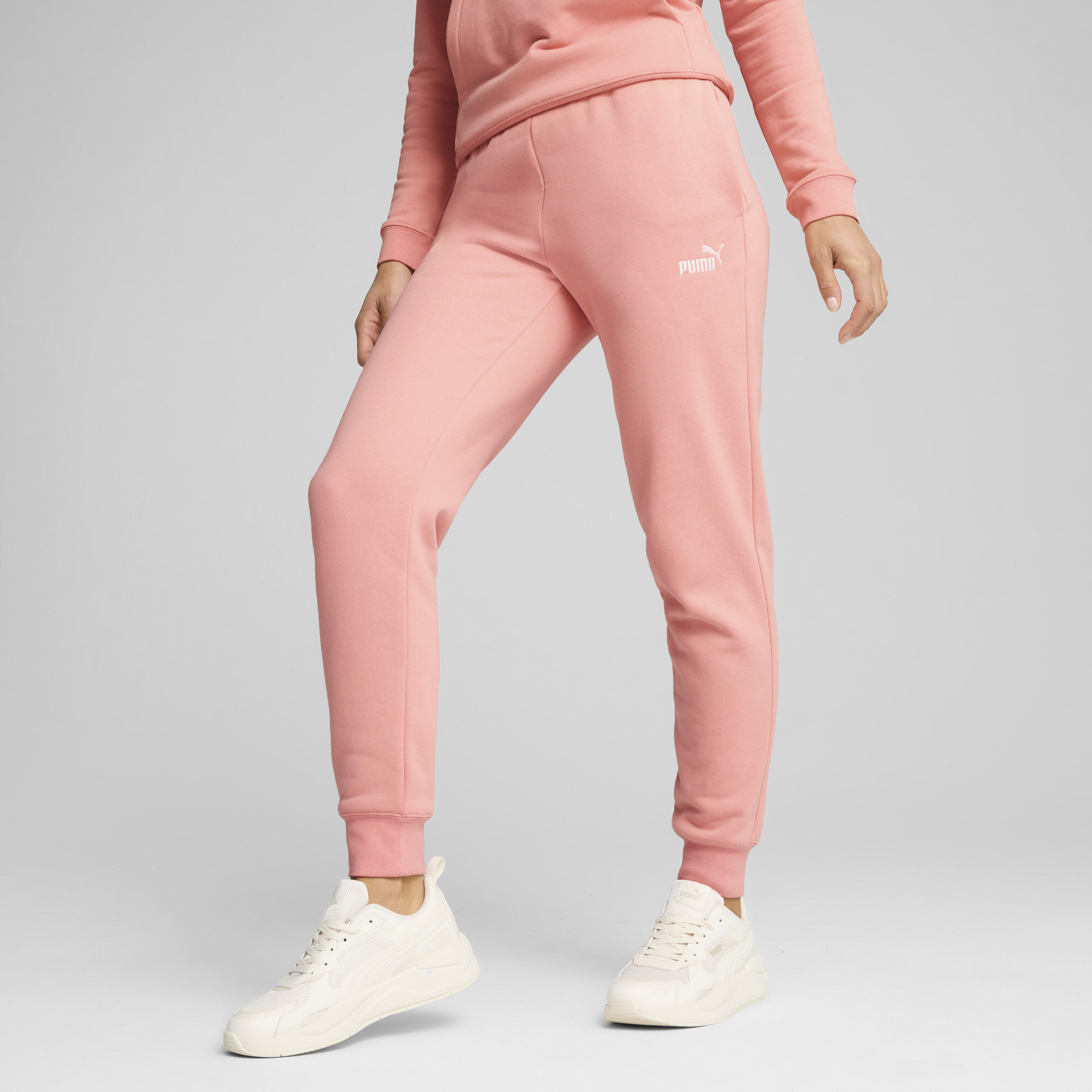 Puma ESS Small No. 1 Logo Jogginghose Damen | Mit Plain | Pink Fruit | Größe: XXL