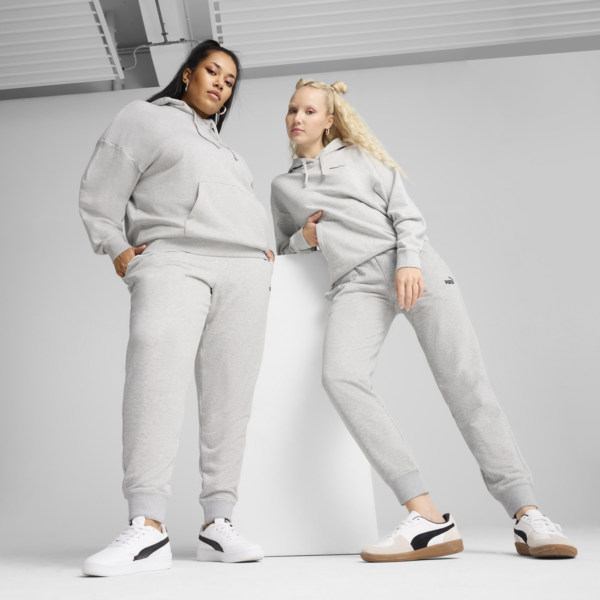 ESS Small No. 1 Logo Sweatpants Women, Light Gray Heather, large-MEX