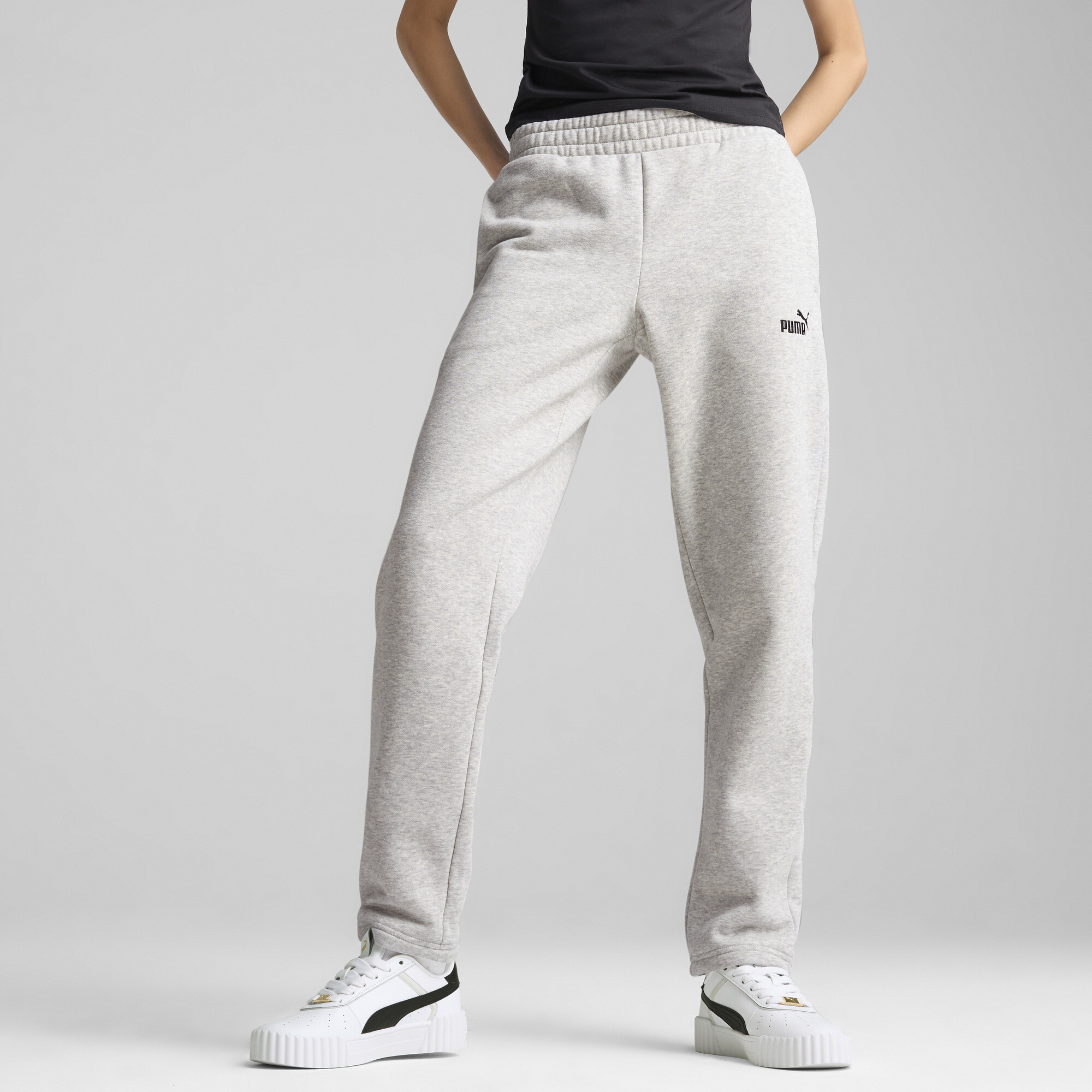 PUMA ESS Small No. 1 Logo joggingbroek voor Dames, Grijs, Maat M