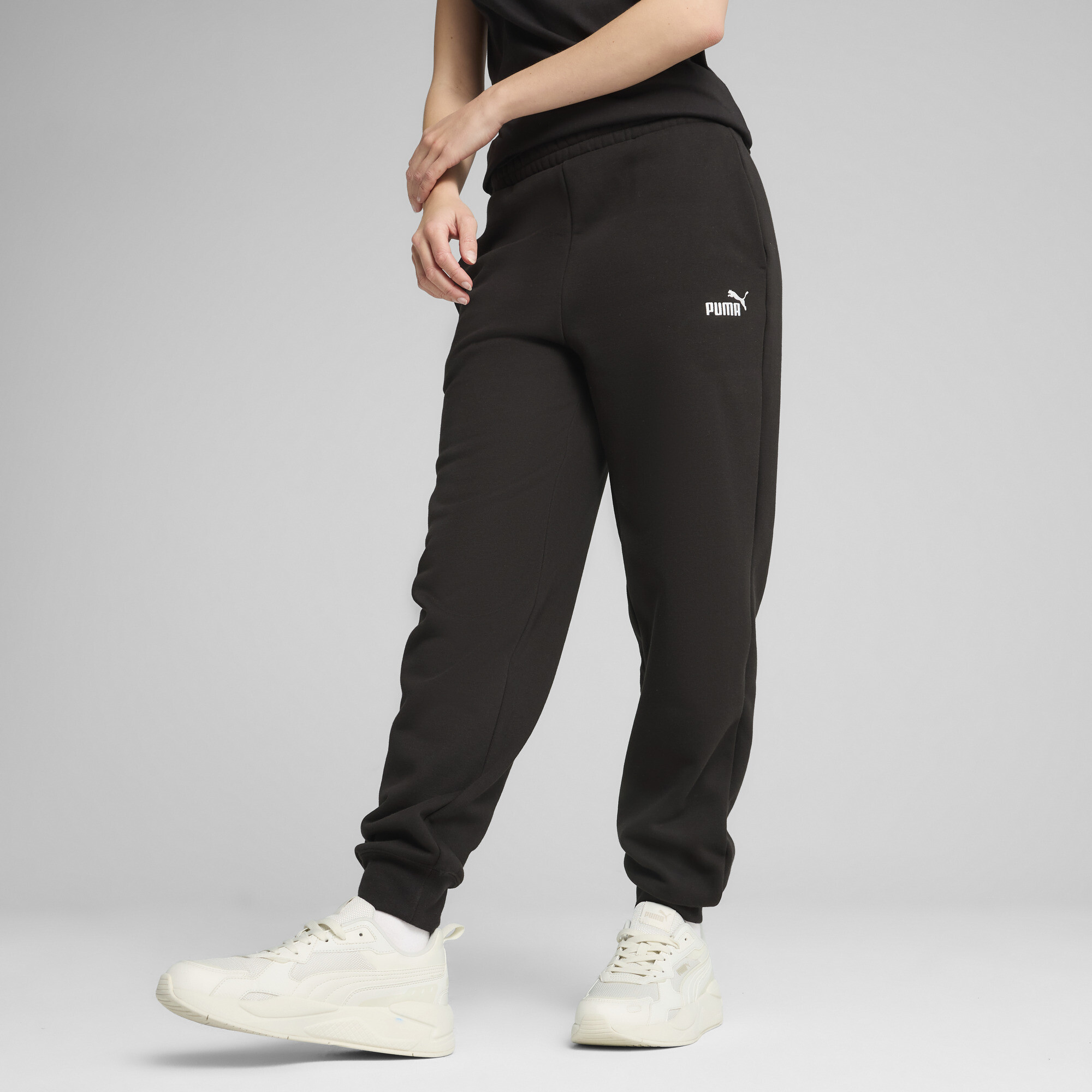 PUMA ESS Small No. 1 Logo Comfort joggingbroek met hoge taille voor Dames, Zwart, Maat XXS thumbnail 6