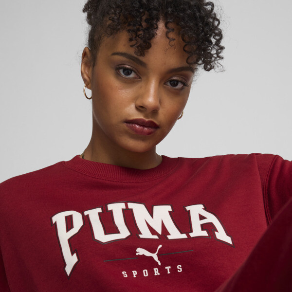 PUMA SQUAD Crewneck Sweatshirt Women red PUMA South Africa