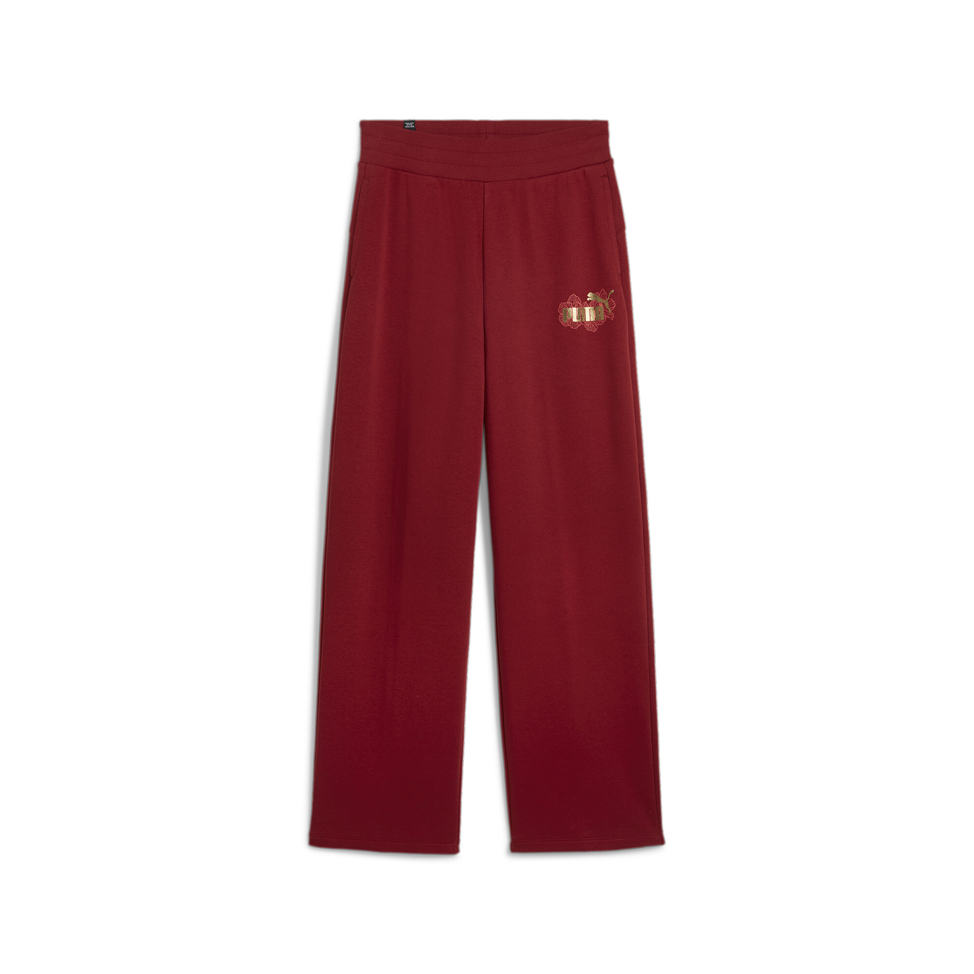 Women's PUMA ESS+ CLASS ACT Pants Women In Red, Size Small, Cotton