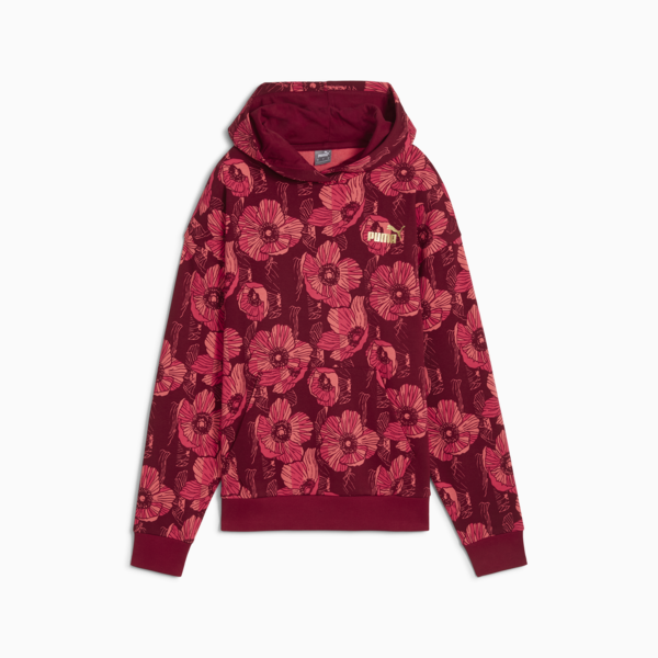 Buzo con capucha ESS+ CLASS ACT para mujer, Intense Red, large-ARG