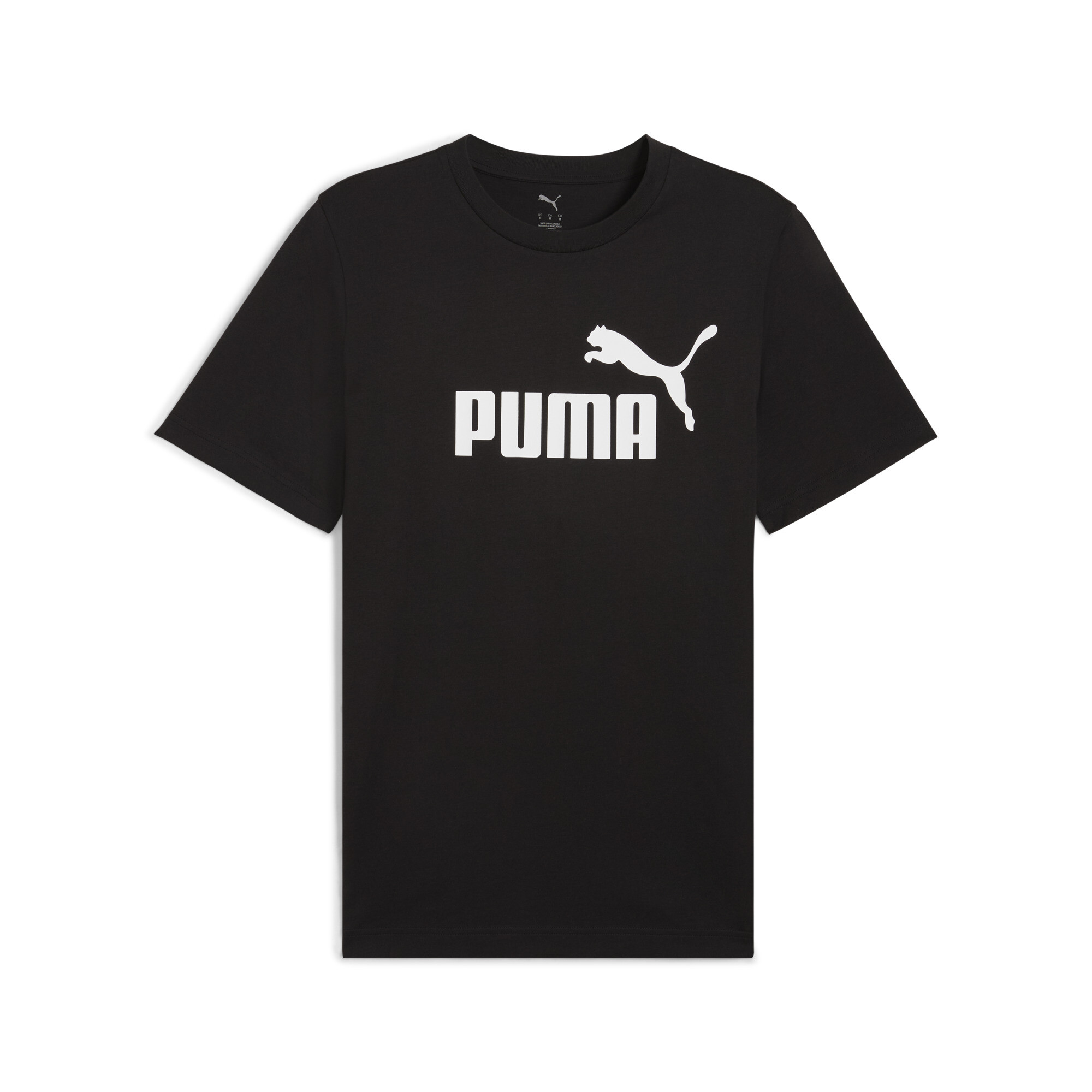 Men's PUMA Essentials No. 1 Logo T-Shirt Men In Black, Size Small, Cotton