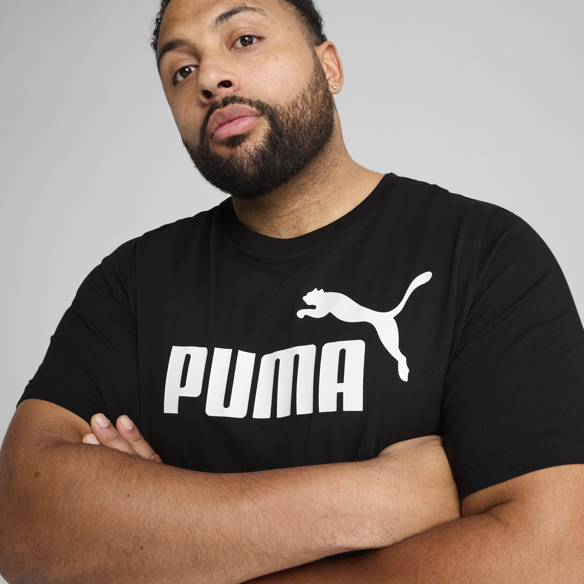 PUMA Essentials No. 1-logo T-shirt voor Heren, Zwart, Maat XS thumbnail 4