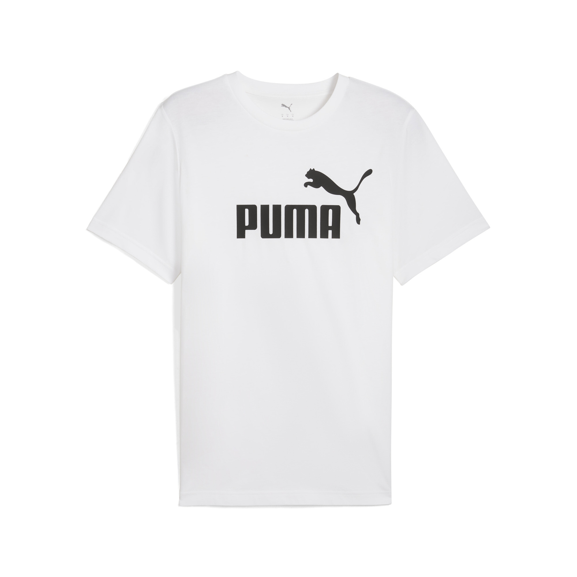 PUMA Essentials No. 1-logo T-shirt voor Heren, Wit, Maat S thumbnail 3