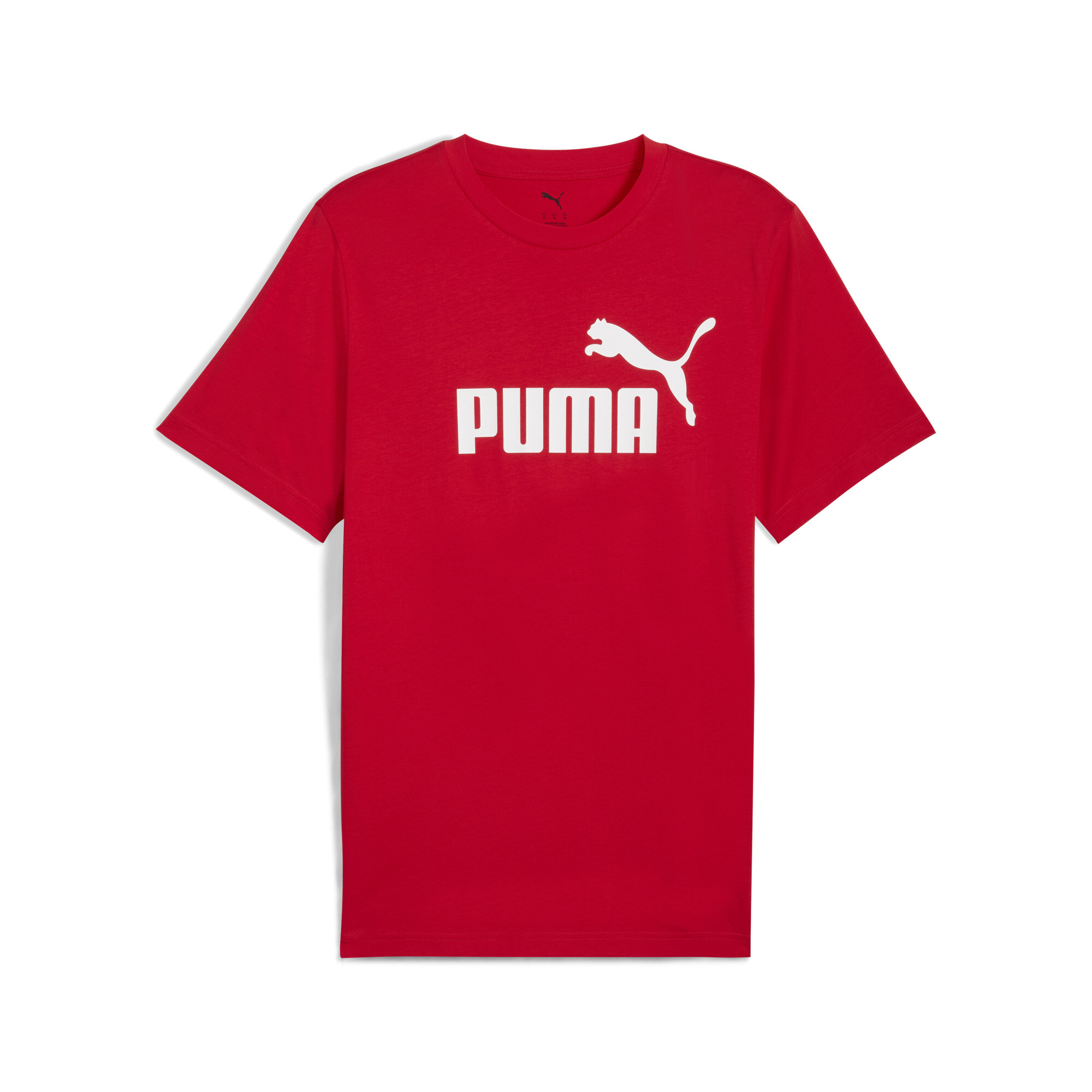 PUMA Essentials No. 1-logo T-shirt voor Heren, Rood, Maat M thumbnail 3