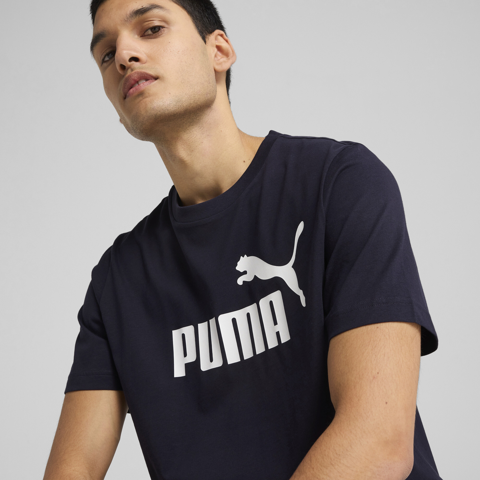 PUMA Essentials No. 1-logo T-shirt voor Heren, Blauw, Maat XS thumbnail 4