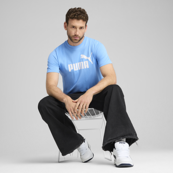 Playera Essentials No. 1 Logo para hombre, Team Light Blue, large-MEX