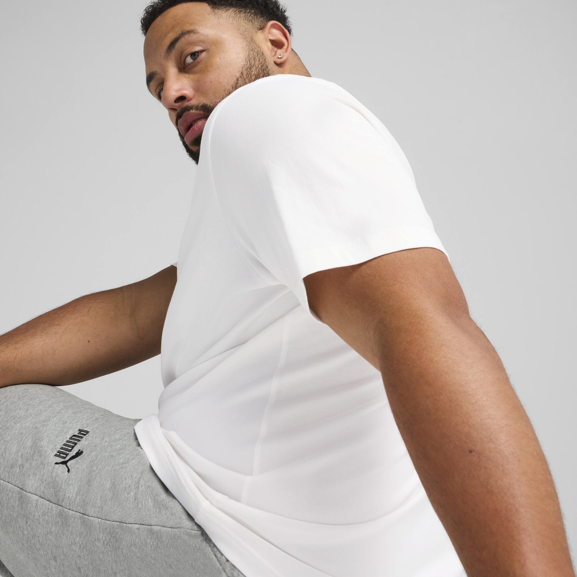 PUMA Essentials No. 1-logo T-shirt voor Heren, Wit, Maat XXL thumbnail 7