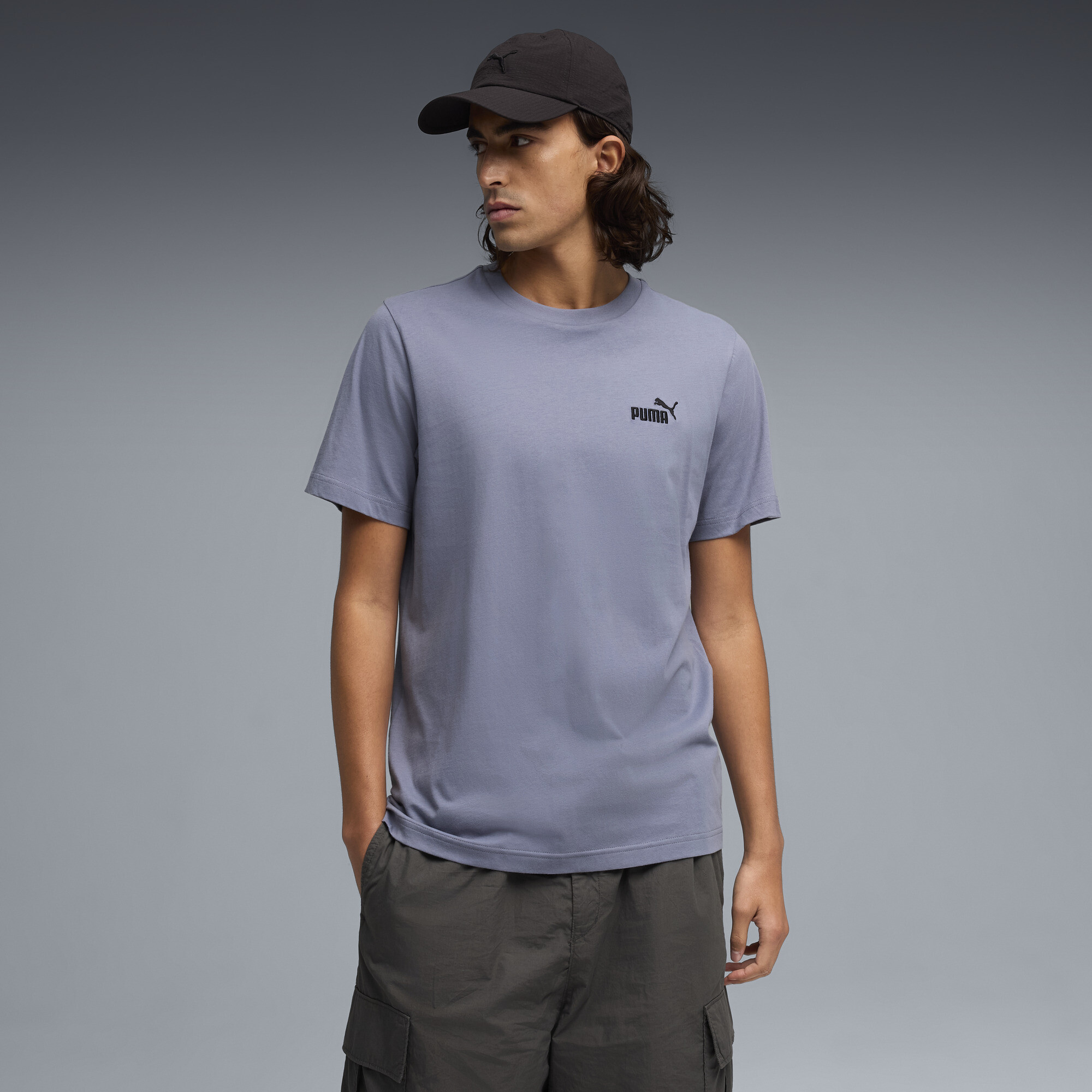 PUMA Essentials No. 1-logo T-shirt voor Heren, Grijs, Maat XS