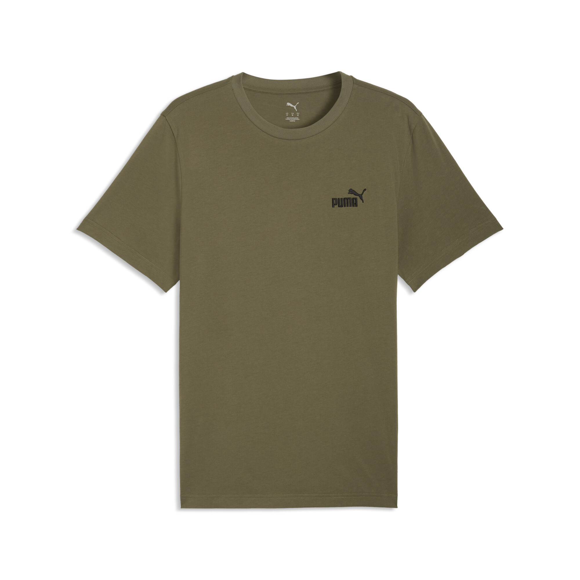 PUMA Essentials No. 1-logo T-shirt voor Heren, Groen, Maat XS thumbnail 3