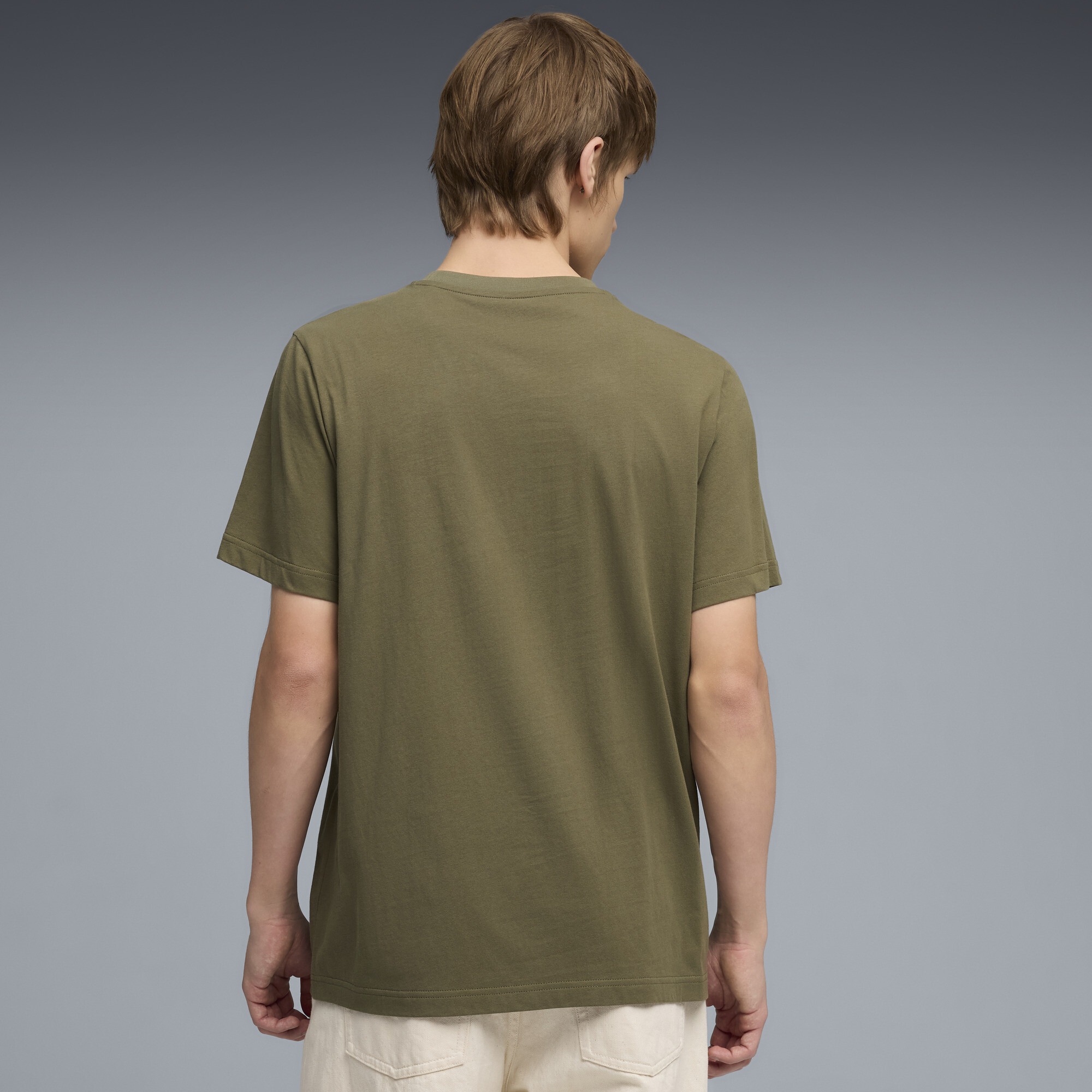 PUMA Essentials No. 1-logo T-shirt voor Heren, Groen, Maat XS thumbnail 5