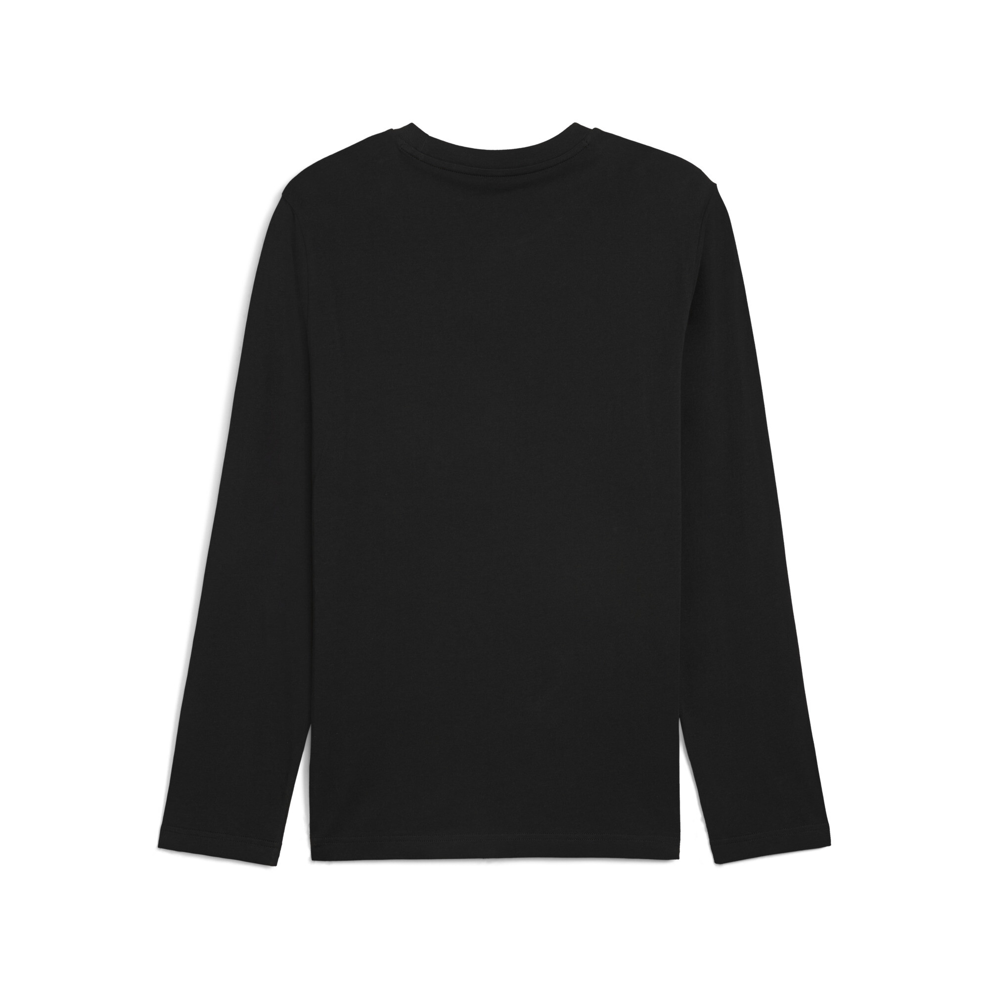 Essentials No. 1-logo T-shirt met lange mouwen voor Heren, Zwart, Maat L | PUMA