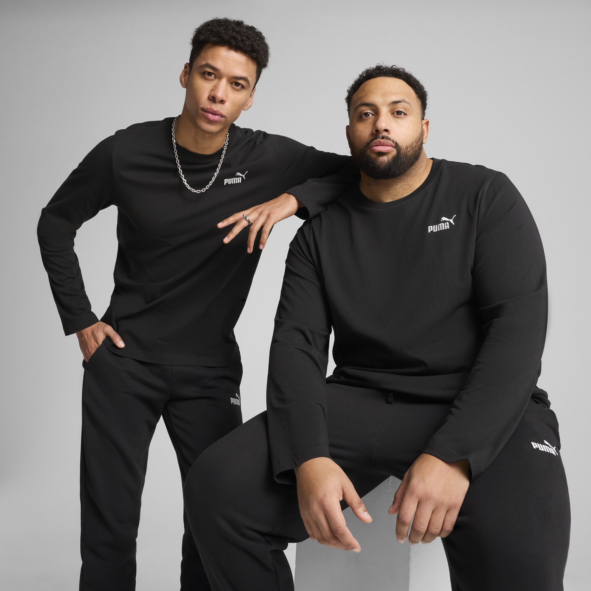 PUMA ESSENTIALS NO. 1 LOGO MEN'S LONG SLEEVE T-SHIRT