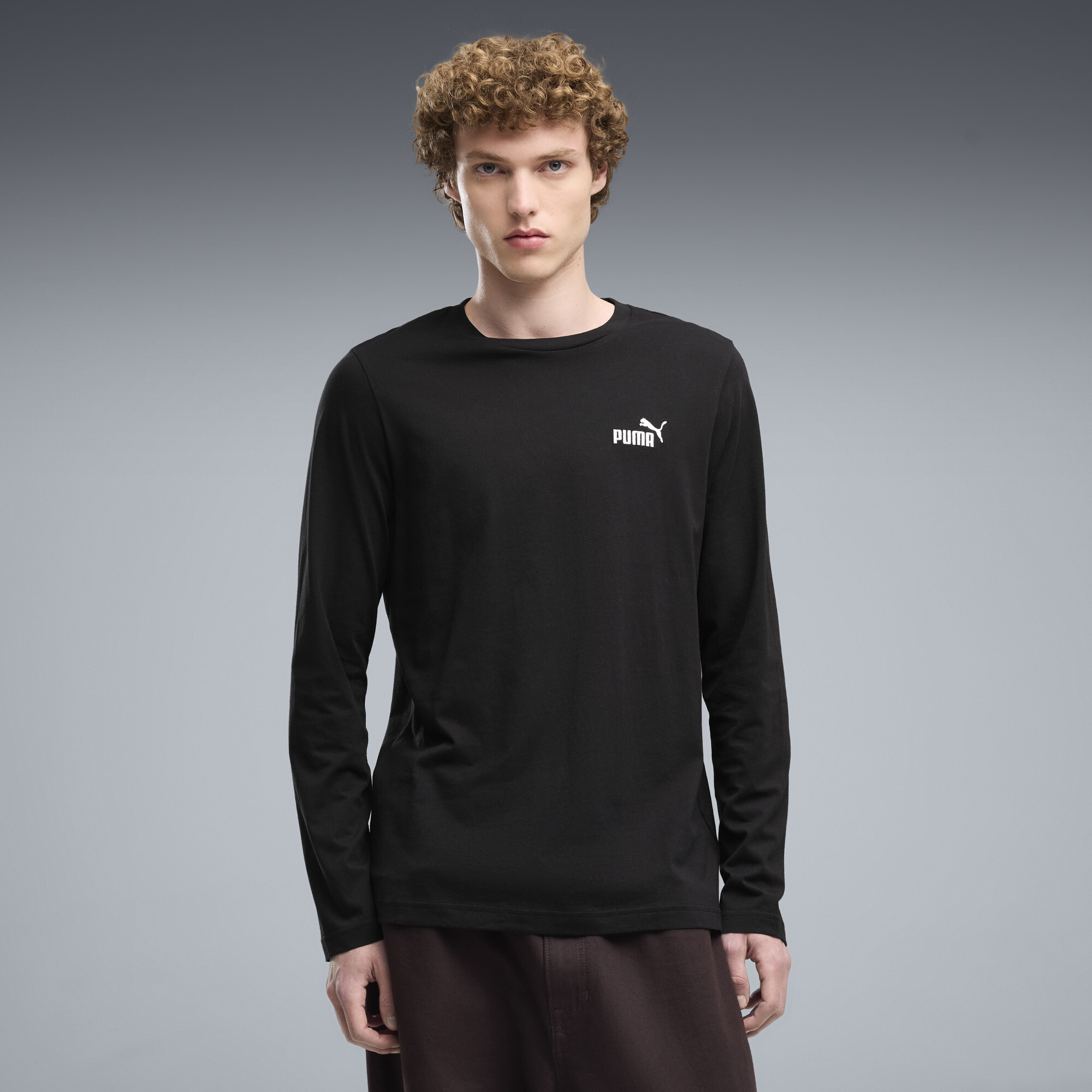 Лонгслив Essentials No. 1 Logo Long Sleeve Tee Men | Цвет: Черный