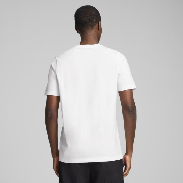 Essentials V-Neck Tee Men, PUMA White, large-MEX