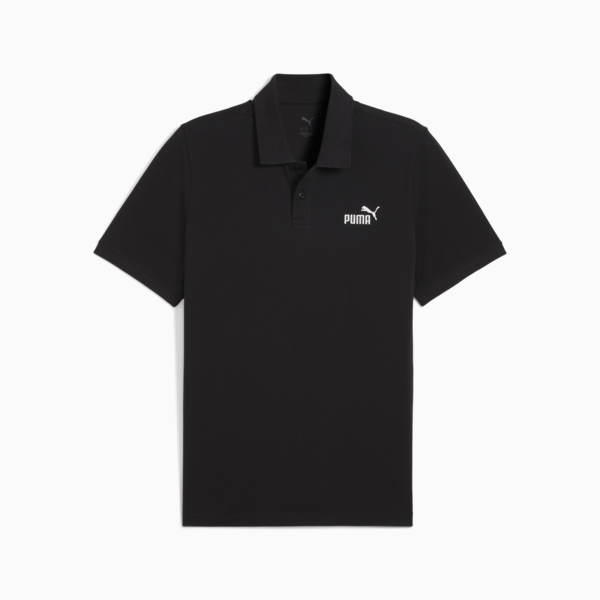 Playera polo Essentials No. 1 Logo Piqué para hombre, PUMA Black, large-MEX