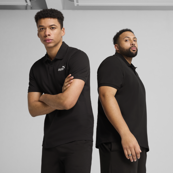 Playera polo Essentials No. 1 Logo Piqué para hombre, PUMA Black, large-MEX