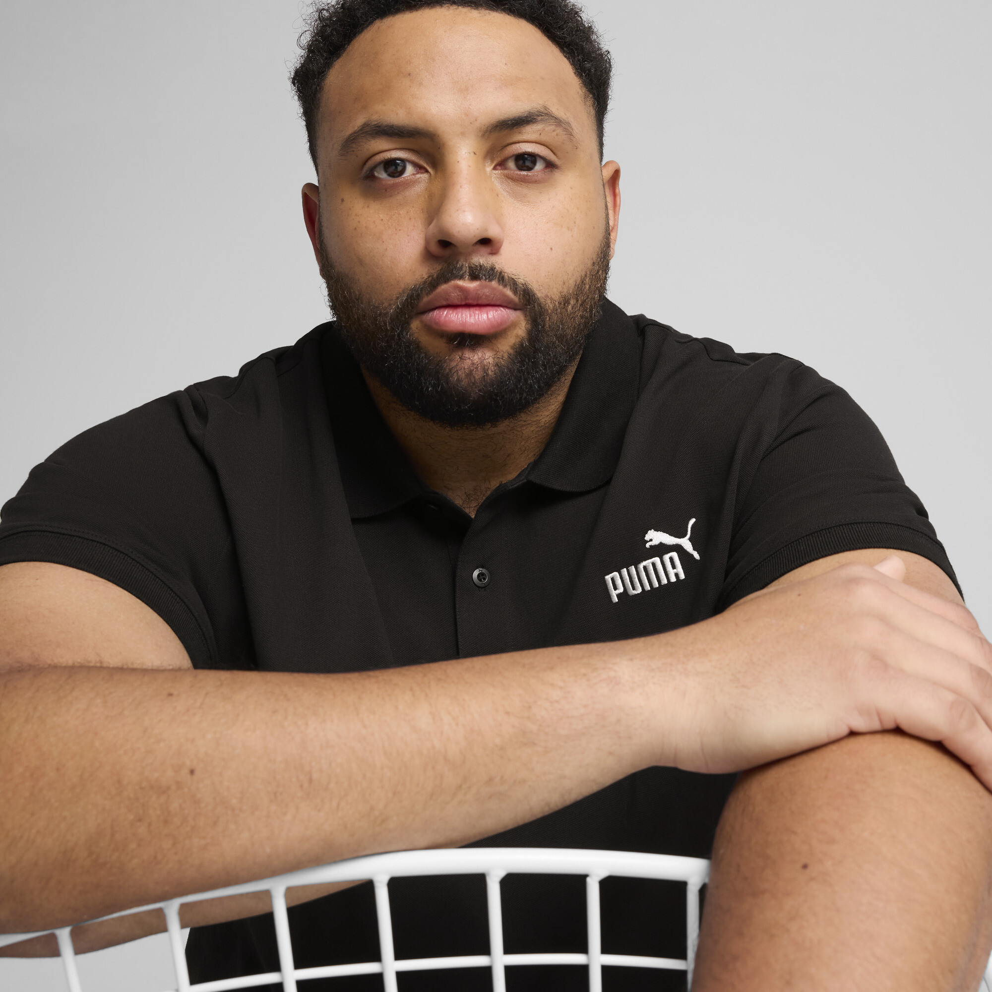 PUMA Essentials No. 1-logo PiquÃ© polo voor Heren, Zwart, Maat L thumbnail 7