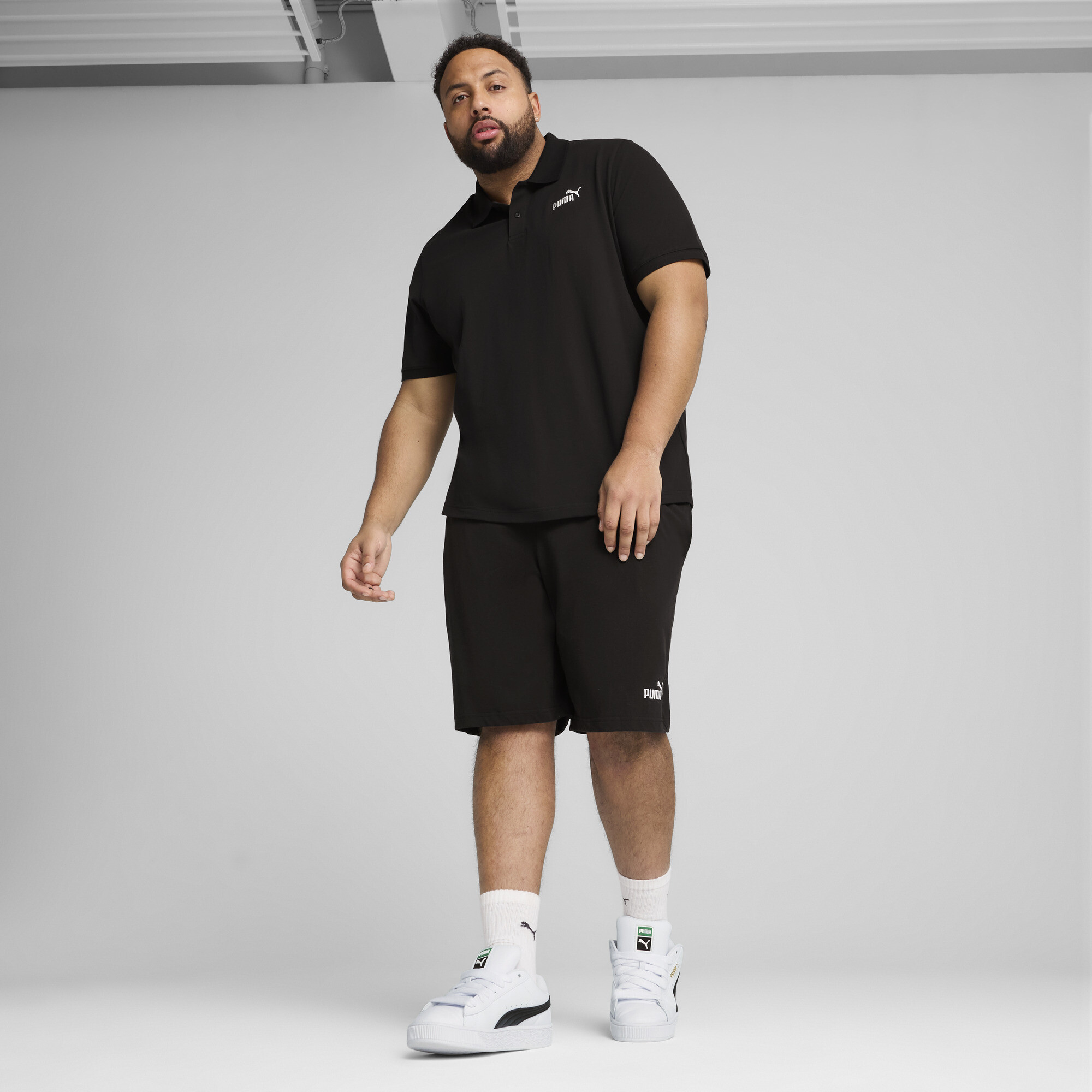 PUMA Essentials No. 1-logo PiquÃ© polo voor Heren, Zwart, Maat L thumbnail 6